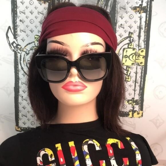 Gucci GG0163SN 001 – Women’s Butterfly Cat-Eye Sunglasses ✨ - Picture 9 of 12